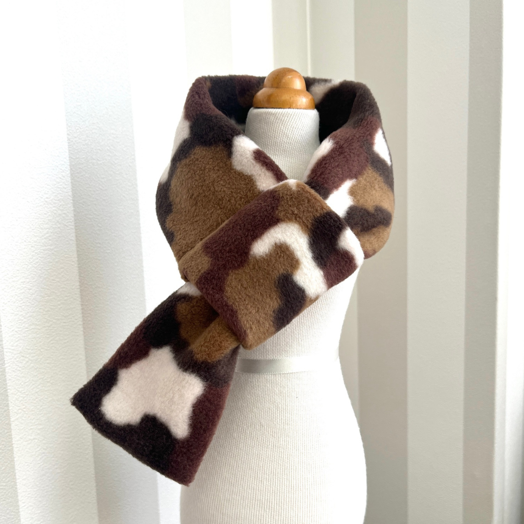 【１本あたり９５円】迷彩フリースマフラー(10本入)