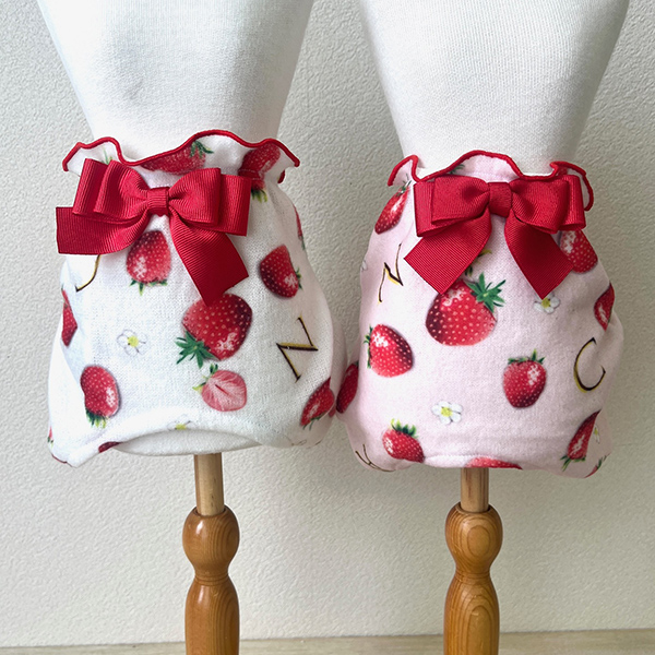 【セットがお得★ぬくぬくキャンペーン！】1170かぶってはけるいちごパンツ(各色同サイズ2枚セット)【2025冬新作ウエア】