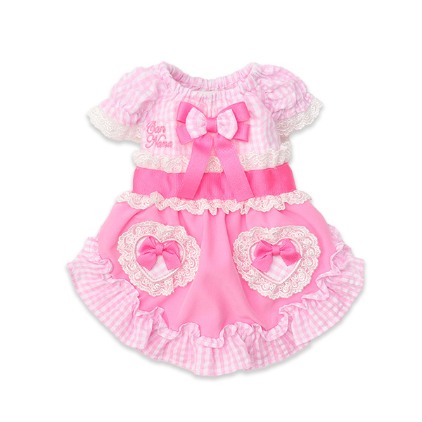 1177 ハートギンガムワンピース 【2026春新作ウエア】