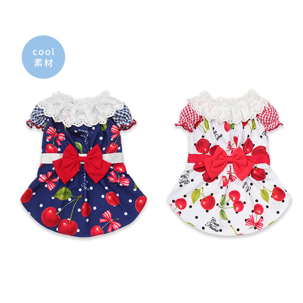 1182オリジナルさくらんぼ柄COOLワンピース【2026春新作ウエア】【3月入荷予定】
