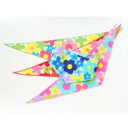 B-1066 大きなお花柄バンダナ【2023春サロンアクセサリー】