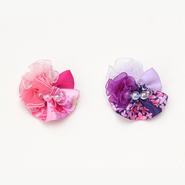 R5365 紫陽花・リボン(32個入)【2025夏サロンアクセサリー】