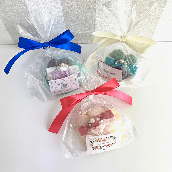 バースデーネックチョーカー(３本入)　フワフワフラワー