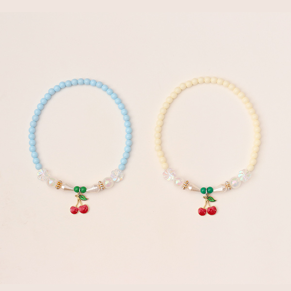 CH-327 さくらんぼ・ビーズチョーカー(12本入) 【2026春サロン】