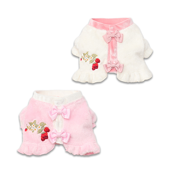 1176いちご刺繍ﾊｰﾌﾎﾞﾚﾛ【2025秋新作ウエア】【2025冬新作ウエア】